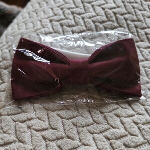 Chic Maroon Bow Tie
